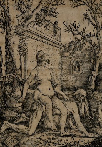 Hans Baldung Grien - Aristotle and Phyllis (1515)